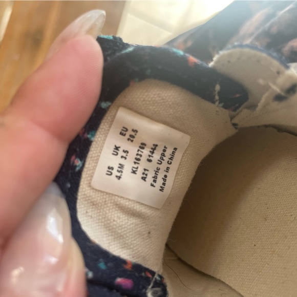 Keds Kickstart Seasonal Infant Kids Sz 4.5M Girls Blue Colorful Low Sneakers - Picture 4 of 4